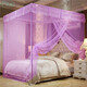 New reclusive palace mosquito net old style no bracket home encrypted thickened 1.35 traditional 1.5 meters 1.8m bed 1.2 flawless white palace style no bracket single door 1.8m6 feet bed