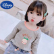 Disney (Disney) Pure Cotton Girls T-Shirt T-Shirt Langarmed Frühlings- und Herbst-Tops Neues modisches Stil Baby Girl Internet Promi Trendy Wear 829 Models Pink (garantiert reine Baumwolle) Frühlings- und Herbststil 100 Empfohlene Höhe 90cm30jin [Jin gleich 0,5 kg]