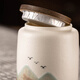Porcelain brand tea set ceramic storage tea jar household small moisture-proof tea storage sealed jar Kung Fu tea set accessories white pottery <青山飞鸟> tea jar 210ml
