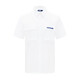 Navigare Italian small sailboat men's short-sleeved shirt silhouette casual shirt jacket 1323504501 white 2XL/42