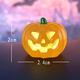 Xixiaowei paysage créatif mignon mignon lumineux halloween petit ghost doll bourse mini-ornements de poupée pour enfants de 6 packs [style d'éclairage]