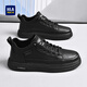 Heilan House Men's Shoes Autumn and Winter Plus Velvet 2025 New Versatile Classic Sneakers Men's Soft Soled Business Casual Leather Shoes Commuting Shoes for Men Black 42