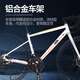 福特平把公路自行车成人青少年中学生变速单车 
 YM200-星空蓝棕L码
