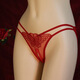 Bas pour hommes minces et mémoires pour les mémoires de broderie adulte de string tentant sexy creusant 1 xl rose (160-200jin [Jin est égal à 0,5 kg]).