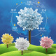 Science small experiment set planting magic tree elementary school student DIY handmade children's toys Crystal magic tree set-transparent