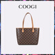 COOGI bag women's light luxury brand women's crossbody handheld tote bag women's Valentine's Day birthday gift for girlfriend and wife brown one size