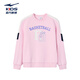 Hongxing Erke (ERKE) children's clothing, girls, middle and large children's tops, children's winter warm thickened sweatshirt lavender purple 160