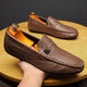Huili Jun Doudou Schuhe Herren Frühling und Sommer Neue Herrenschuhe Koreanisch vielseitige Männer lässige Lederschuhe Einbeinige Fahren fauler Schuhe Trend 825 Black 43