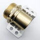 XMSJEN14420-3 Aluminiumlegierungsrohrklemme Messing Pyramidenverbindungskombination Schildmaschine Kupferkopf Zwei-Halb-Schnalle-Schlauch 1/2 Zoll = DN15-Pyramidengelenk + Aluminiumpyramidengelenk DN DN