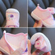 Conejo Big Text Baby Baby Shoes Baby Baby Sole Sole 0-1-2 años de primavera y zapato de verano hablan zapatos de tela para niños anti-deslizamiento Little Bee Pink Inner Longitud 12.5cm (6-12 meses recomendado)