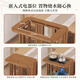 Sizhuge Haushalt Tee Tisch bewegliche Tee Bar Tea Tisch Kessel integrierter Eimer Rack Teeschrank kleiner Tee Tisch Seitenschrank Schrankter Tee Farbe runder Teetisch-E680