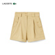 Lacoste French Crocodile Damen -Elastizitätshose Taille Rüppte tägliche lässige, komfortable vielseitige Bermuda -Shorts FF3880 IXQ/Croissant 36 160