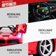 El automóvil de control remoto de Xinghui Ferrari puede abrir la puerta de control remoto eléctrico Racing Boy 114 Niños Toy Sports Car Ferrari Versión regular 114 Batería ordinaria CAR OFICIAL DE CONTROL REMOTO OFICIAL + CONTROL REMOTO