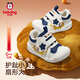 Babu Dou baby toddler shoes children's shoes 25 winter anti-slip plus velvet functional infants and young children soft sole anti-collision for men and women navy blue 22