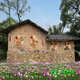 
Rural background cloth rural nostalgic internet celebrity anchor live background cloth 3d three-dimensional live broadcast room hanging cloth field harvest ZP-15253 2.5 meters wide + 2.5 meters high (hook)