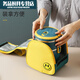 He Jian Gong Insulated Lunch Box 4-Hour Insulated Heating Rechargeable Work Multi-layer Lunch Box with Lid Office Workers Insulated Rice Blue and Yellow 2-Zeng Tableware
