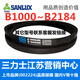 Sanlux B 1180 1194 1200 1219 1230 1245 1250 1270 Dreieck B-Typ Brauner Gürtel B1473LI Schwarz