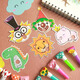 Friendly children creative cartoon blowing roll birthday party trumpet blowing dragon whistle boy girl souvenir gift toy 10 cartoon characters blowing dragon randomly