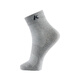 Kawasaki Les nouvelles chaussettes d'entraînement de badminton de Kawasaki sont des chaussettes de sport douces, douces pour la peau, absorbant la transpiration et respirantes, de course professionnelle et résistantes à l'usure B6344 gris*1/noir*2 3 paires