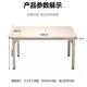 Jingcai computer desk desktop desk office study desk writing desk e-sports long table training table JDZ01 white 1 meter