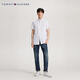 Tommy Hilfiger [bequemer Popin] Sommer Herrengeschäft Casual Laser zu präsentierende Kurzärärmungshemd-Hemd-Herrenjacke 78J9746 White YCI L (Empfohlen: 150-165jin [Jin entspricht 0,5 kg]))