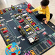 Guiqi cartoon carpet household children's room crawling mat parking lot living room sofa coffee table mat kindergarten game mat parking lot simulation parking space carpet 80*120cm