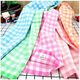 Shanghai Full Pure Cotton 1048 Лето Мерсеризованное лицо полотенца Лицо для ванны с быстрым оленем бренд полотенце для полотенец для взрослого клетки для взрослого клетки Тонкий стиль 2 быстро олени 1048 Мерсеризованный полотенце Случайные разные цвета 84x35см