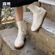 Senma (Senma) fashion, breathable and comfortable German training shoes soft sole versatile casual shoes for women 125200141 pearl white size 35