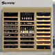 SILIWERE/SILIWERE red wine cabinet, constant temperature wine cabinet, custom wine cabinet, large wine cabinet, double door wine cabinet, custom wine cabinet, width 2400, depth 450, height 2200 champagne gold 750L exclusive version