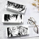 Glasses box high-value animation animation black men and women face-covering glasses box custom peripheral student storage box simple glasses box z3899 white
