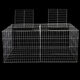 Yuhualuo rabbit cage extra large rabbit cage household rabbit cage household chicken cage household number breeding cage 1 meter * 60 * 4 70 * 40 * 30 double doors including buckle foot pads pliers