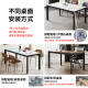 
Dining table stand, table stand, marble table legs, ceramic tile table feet, simple wooden table, middle beam, suitable for 14070 table top, straight feet, black