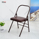 Zailu yoga chair Yoga Iyengar assistive Pilates chair PU surface special folding yoga stool brown yoga chair 1 point 2 thick parallel bars