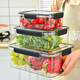 
Shantoulincun Pet Fresh Preservation Box Large Capacity Refrigerator Special Food Grade Freezer Storage Box Rectangular Fresh Kimchi Sealed Box High Transparent 169362*255*13587
