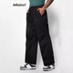 Zhidou doujiezhan fertige Kleidung Weitbein Fallschirmjägerhose Neue Modemarke Lose Waschwasser Hose große Taschenkordel Langhose 12532S24 Blumengrau L.