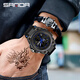 Sanda Watch Student Sports Sports Teen Junior High School Student High School Climage de estudiante Electrónico Reloj de la escuela Regalo 739 Black Blue