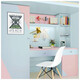 Shantoulin Village PVC wasserdichte selbstklebende Tapete Solid Color Schlafsaal Instant Advertising Schriftzellen Wandkleher Möbel Renovierungswohnheit Schlafsaal 7029 Lichtpulver 45 cm*10m