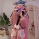 Yi Shuhan Pajamas Couple Outfit One Male One Female Stitch Cartoon Internet Celebrity Winter Coral Velvet Long Nightgown Home Clothes Set Pink Stitch Nightgown + Pants M 100-130Jin Jin equals 0.5kg