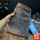 JEEP SPIRIT牛仔裤男士2024春秋印花修身小脚休闲水洗长裤子夏季新款 T698【灰蓝色】 33【140斤-150斤】