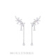 BMOI Old Phoenix 999 pure silver elf ear bone clip without pierced ears super fairy style tassel earrings temperament Gorgeous Dreamland ear clips pair