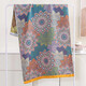 80*160 cm gauze bath towel, pure cotton, thickened and enlarged, beach sports wrap, travel nap blanket, colorful flowers 80*160