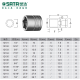
Shida Tools Ink Sleeve Head 10mm3/8 Standard Zhongfei Hexagon Sleeve Electric Wrench Sleeve Bus 12109/3/4'