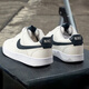 Nike (Nike) Herrenschuhe 2025 Herbst neue einfache Version Air Force One Court Sports Schuhe Weizenfarbe Casual Schuhe HQ4867-101 Segel Weiß/Ortel Deep Sea Blue 39