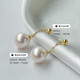 Queen of Pearls Elegant 10-11mm Freshwater Pearl Earrings Fashionable Freshwater Pearl Earrings for Girlfriend’s Birthday Gift