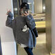 Gtyuwvg Companion doxi dongguan dalang suéter de estilo flojo de estilo flojo para mujeres 2024 Invierno Versión coreana New Corean Gray Donald Duck Y9855 One Size M