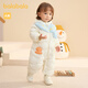 Ropa para niños de Balabala, mono de bebé, ropa de invierno de bebé, ropa de maniobra, ropa de ganso con capucha, chicos y niñas lindos, blanco lácteo 10501-ganso de 100 cm