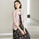 Yanyu Fashion Blazer Women's 2024 Summer Suit Simple Temperament Commuting Professional Thin Suit Pink 1 L/40