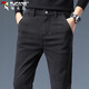 Woodpecker (TUCANO) Casual Pants Men's Autumn and Winter Business Pants Men's Loose Straight Fashion Versatile Pants Men's Pants Black 32