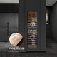 DBERLAN Embraco variable frequency air-cooled built-in red wine cabinet, constant temperature wine cabinet, cigar cabinet, tea beverage cabinet, can be hung outside the kitchen cabinet door panel, seamless installation for home use, variable frequency can be hung outside the door + single temperature, 116 bottles