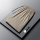 Delhui Casual Hosen für Herren Sommerleuchte Business Ice Seidenhose Casual Long Hosen für Männerhosen Feste Farbe vielseitig LG-XC4019-761 ICE Seidenhose-Khaki gerade 5xl (empfohlen 180-200jin [Jin gleich 0,5 kg]))